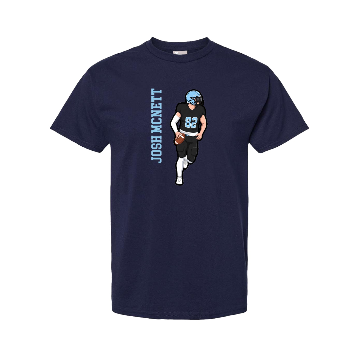 Youth Tee — Name Vertical in Navy
