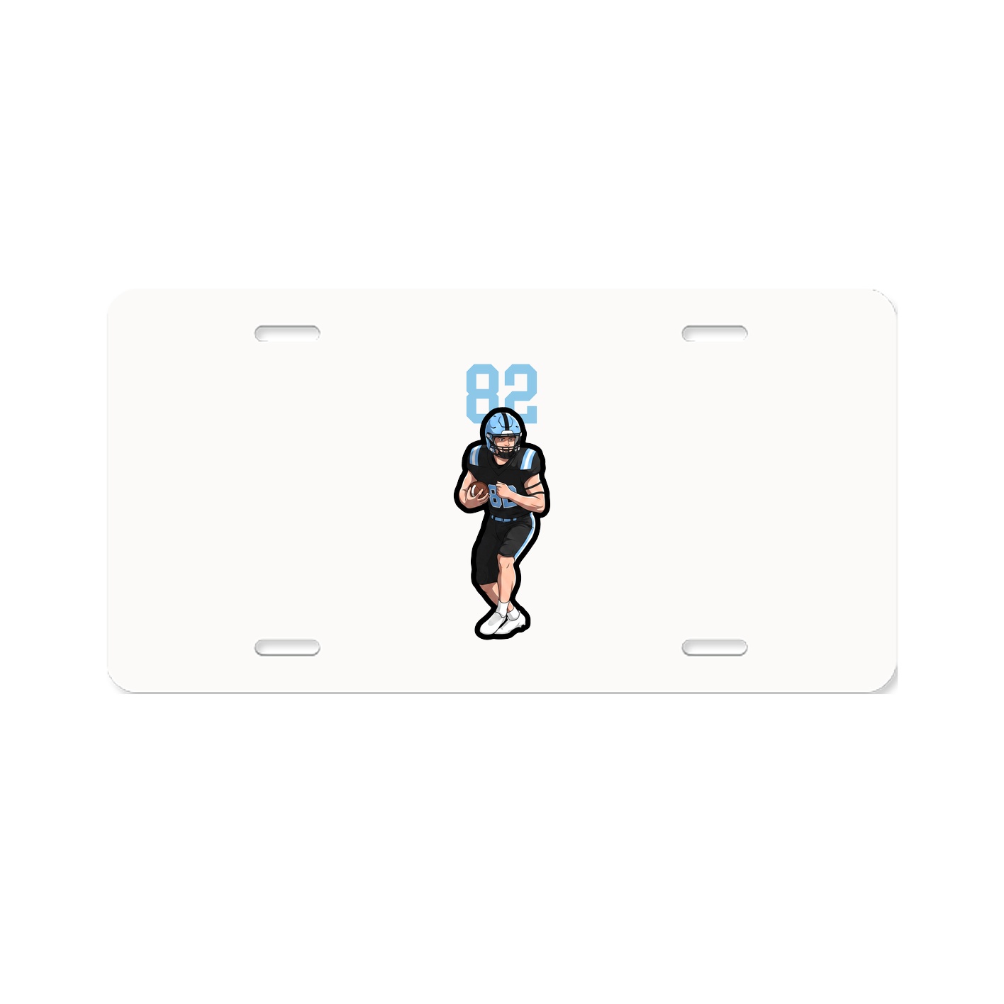 License Plate — Number Top in Classic