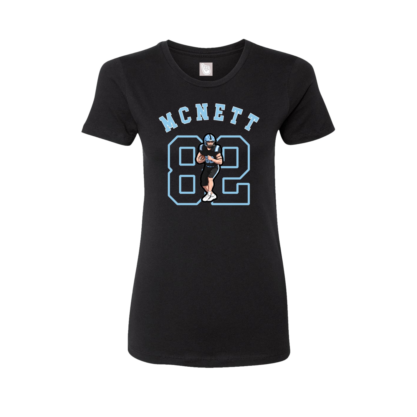 Fitted Women's Tee — Shirsey Arch in Black