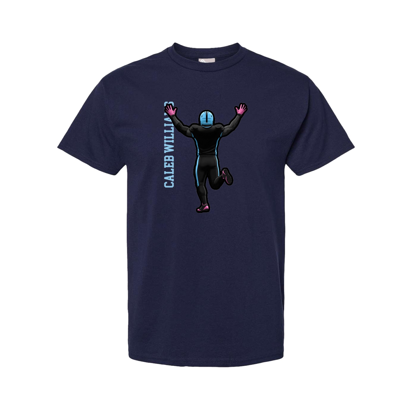 Tee — Name Vertical in Navy