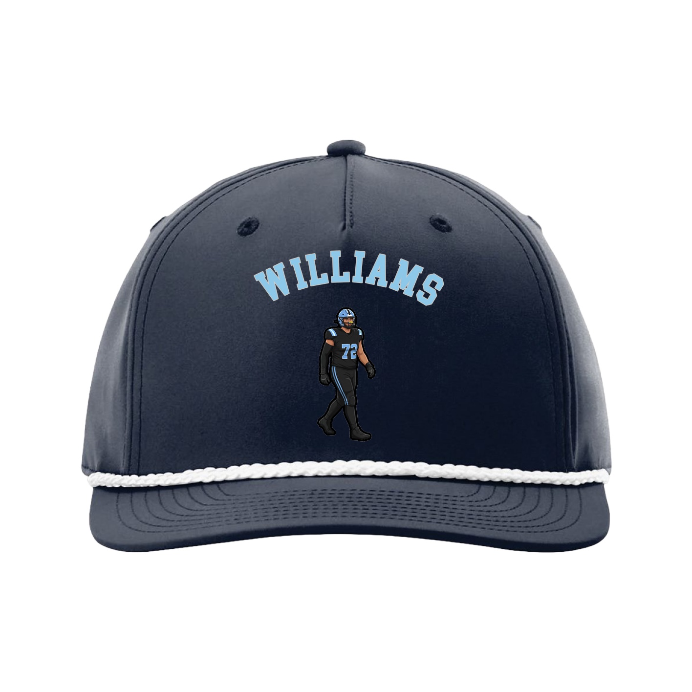 Five-Panel Classic Rope Cap — Shirsey Arch in Navy