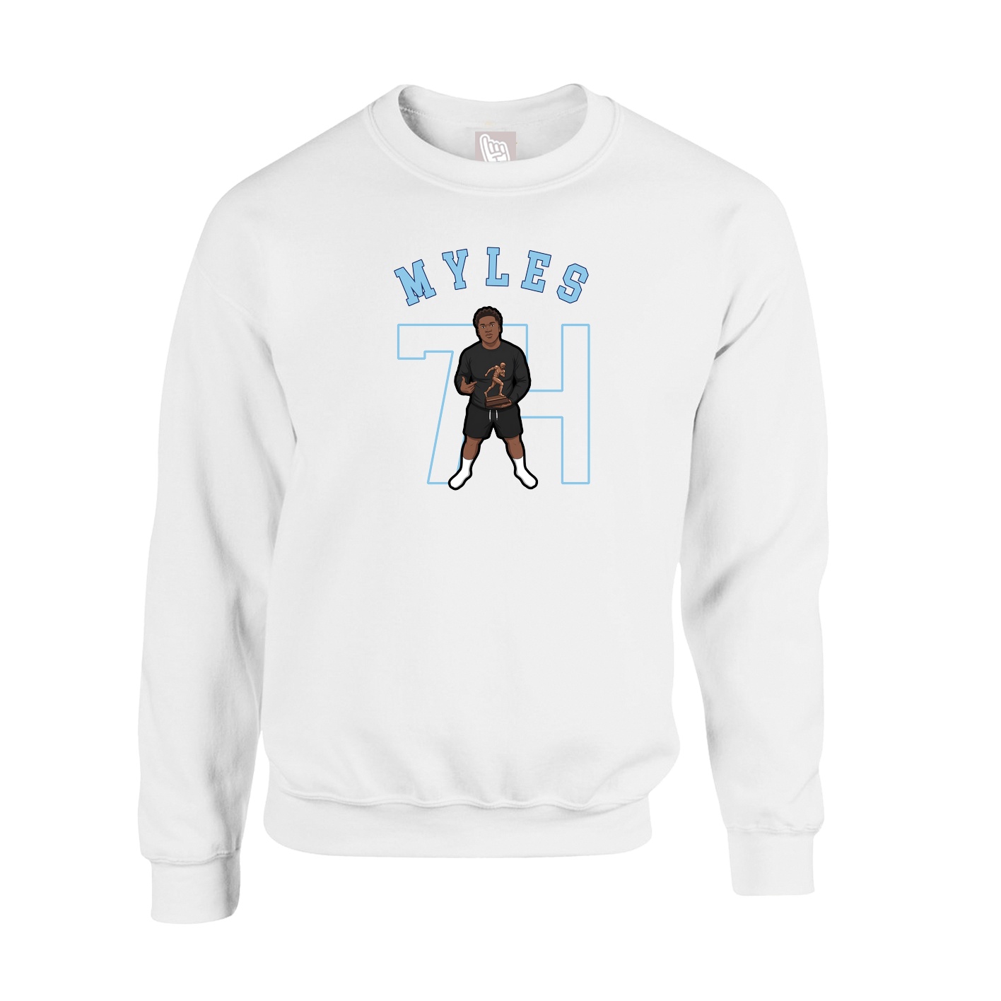 Fleece Crew — Classic in White