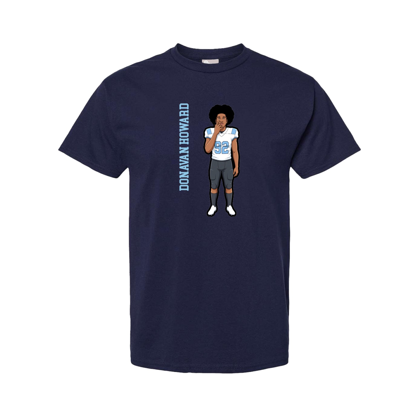 Youth Tee — Name Vertical in Navy