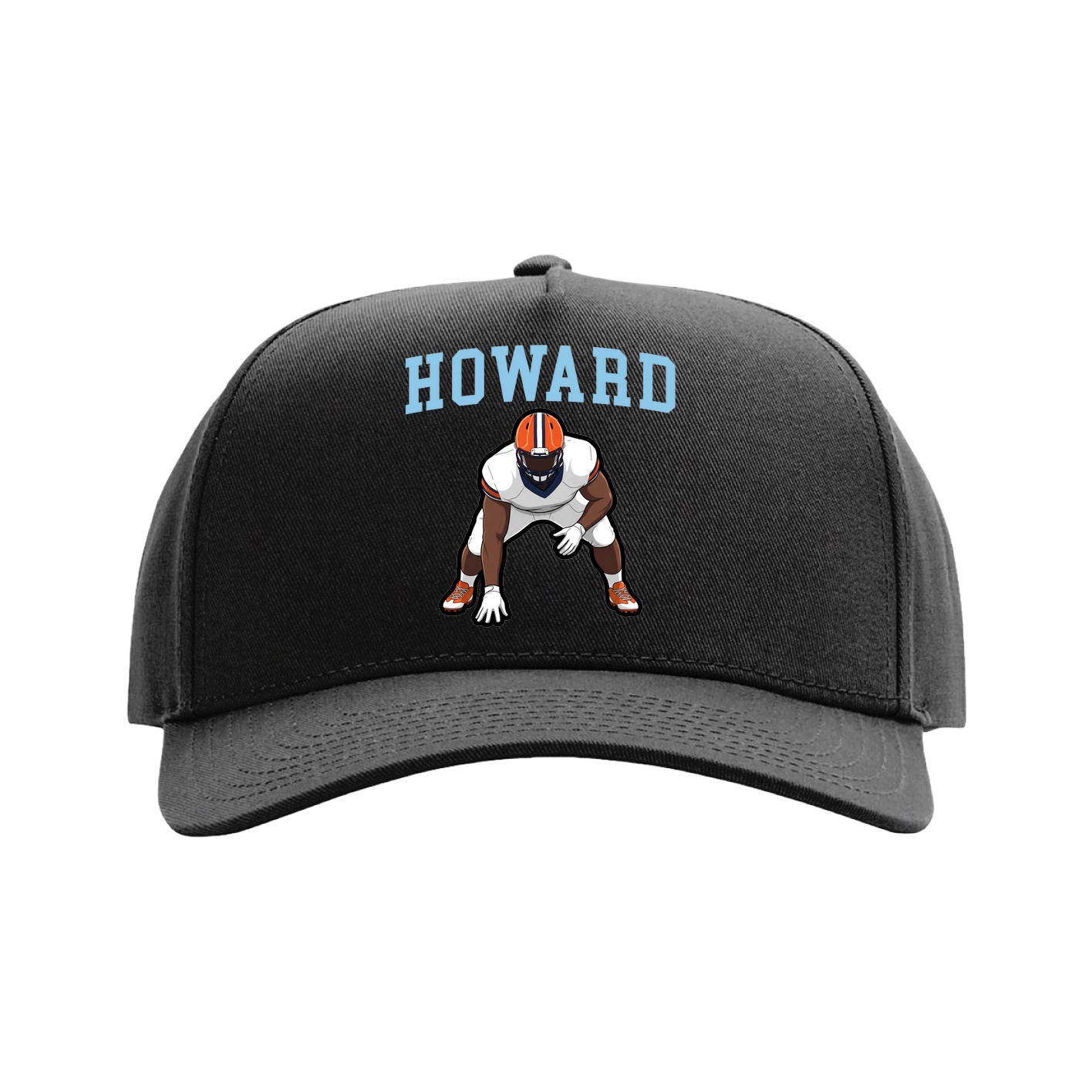 Full Fabric Five-Panel Champ Cap — Shirsey in Black