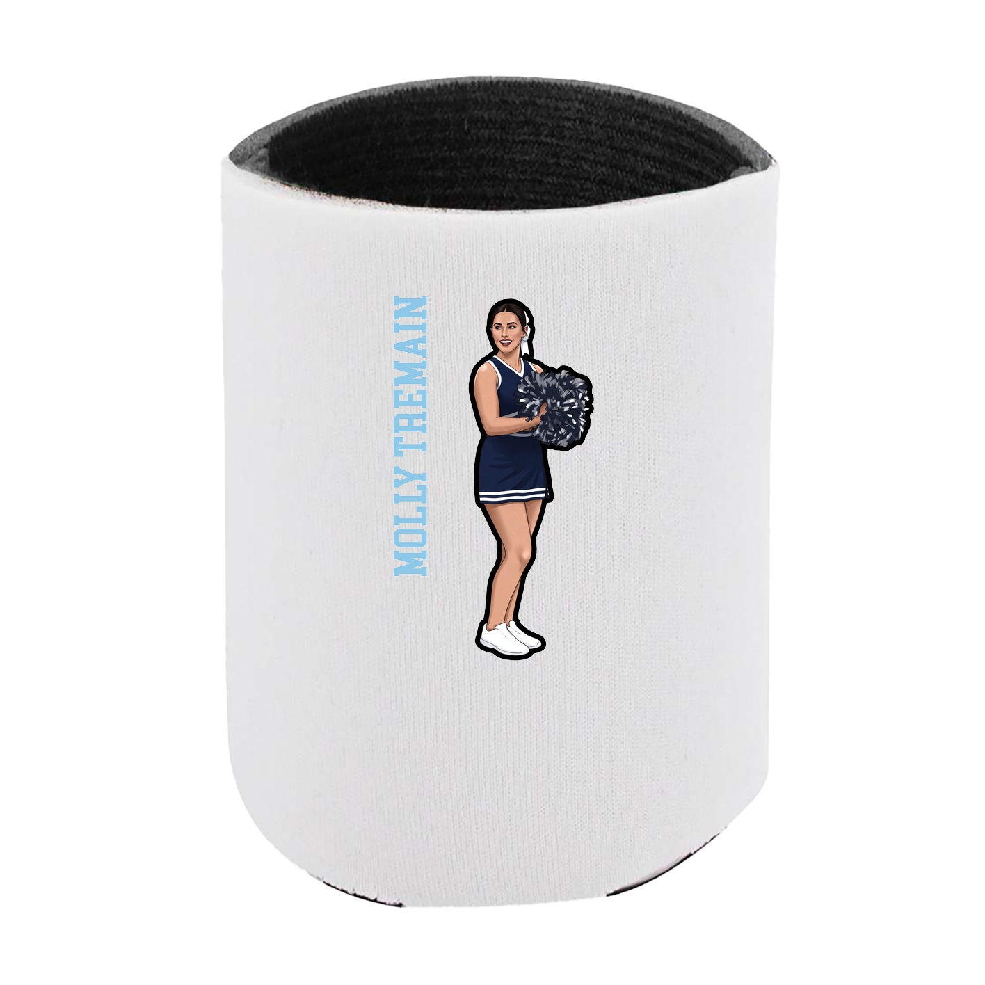 Can Holder — Name Vertical in White