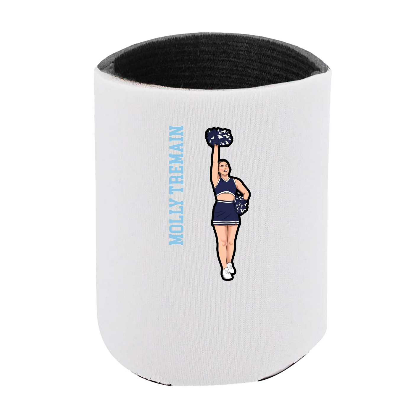 Can Holder — Name Vertical in White