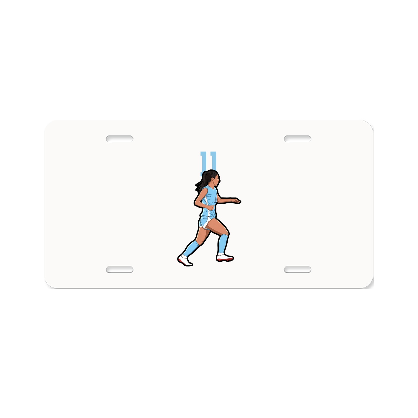 License Plate — Number Top in Classic