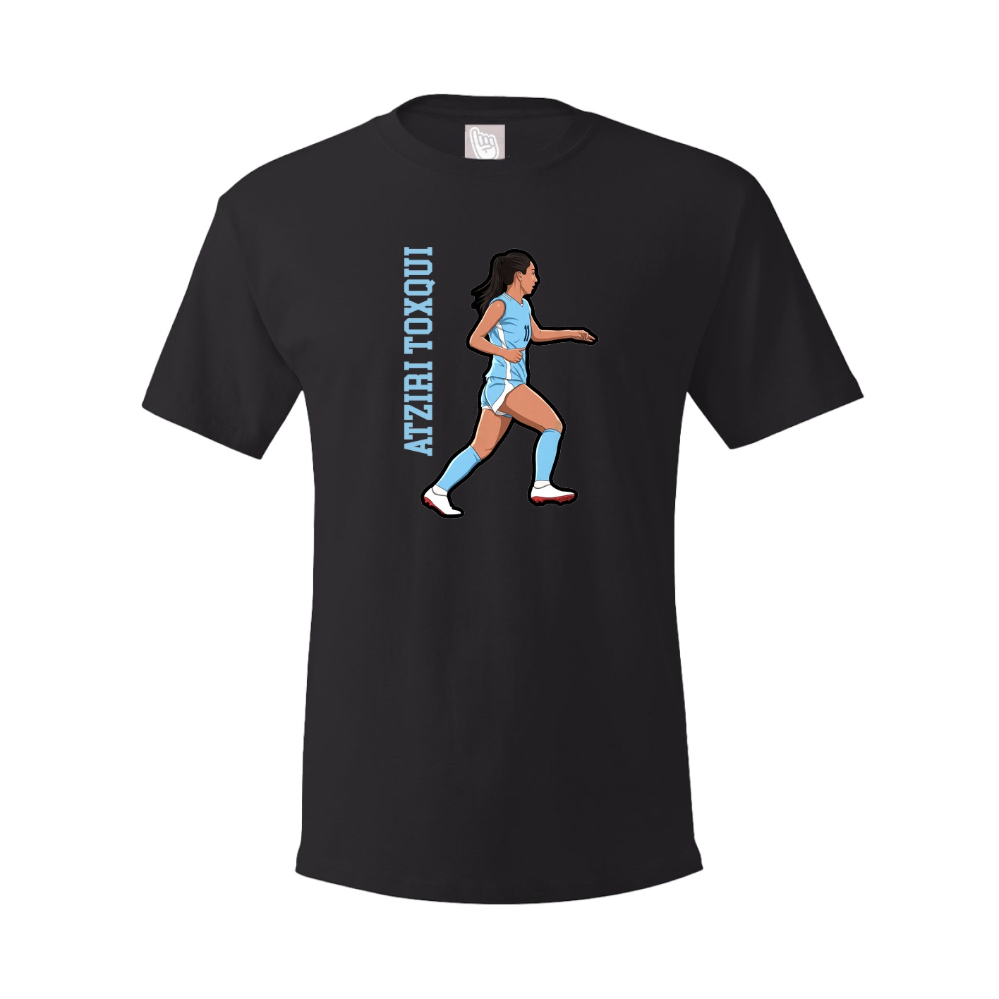 Youth Tee — Name Vertical in Black