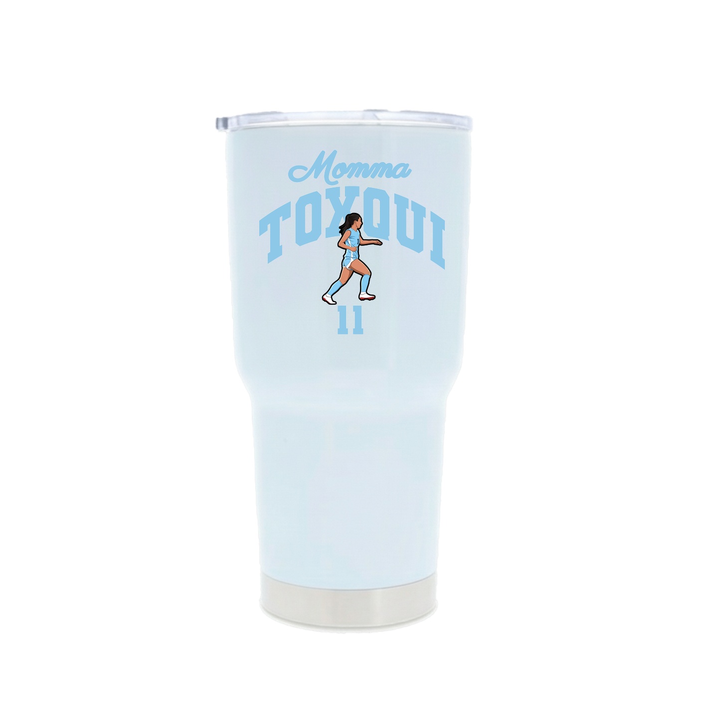30oz Stainless Steel Tumbler — Mothers Day Arch in White