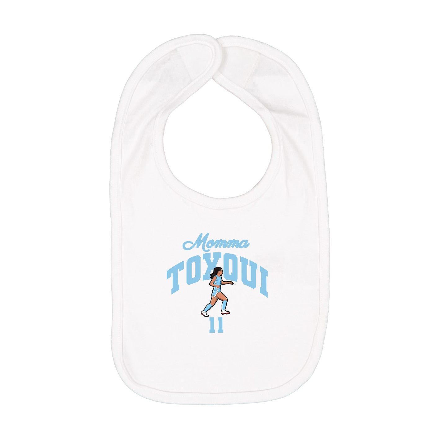 Infant Bib — Mothers Day Arch in White