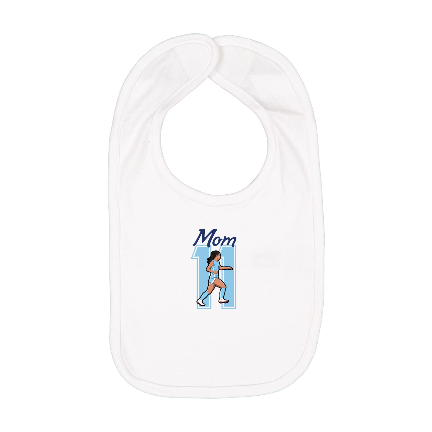 Infant Bib — Mothers Day Shirsey in White