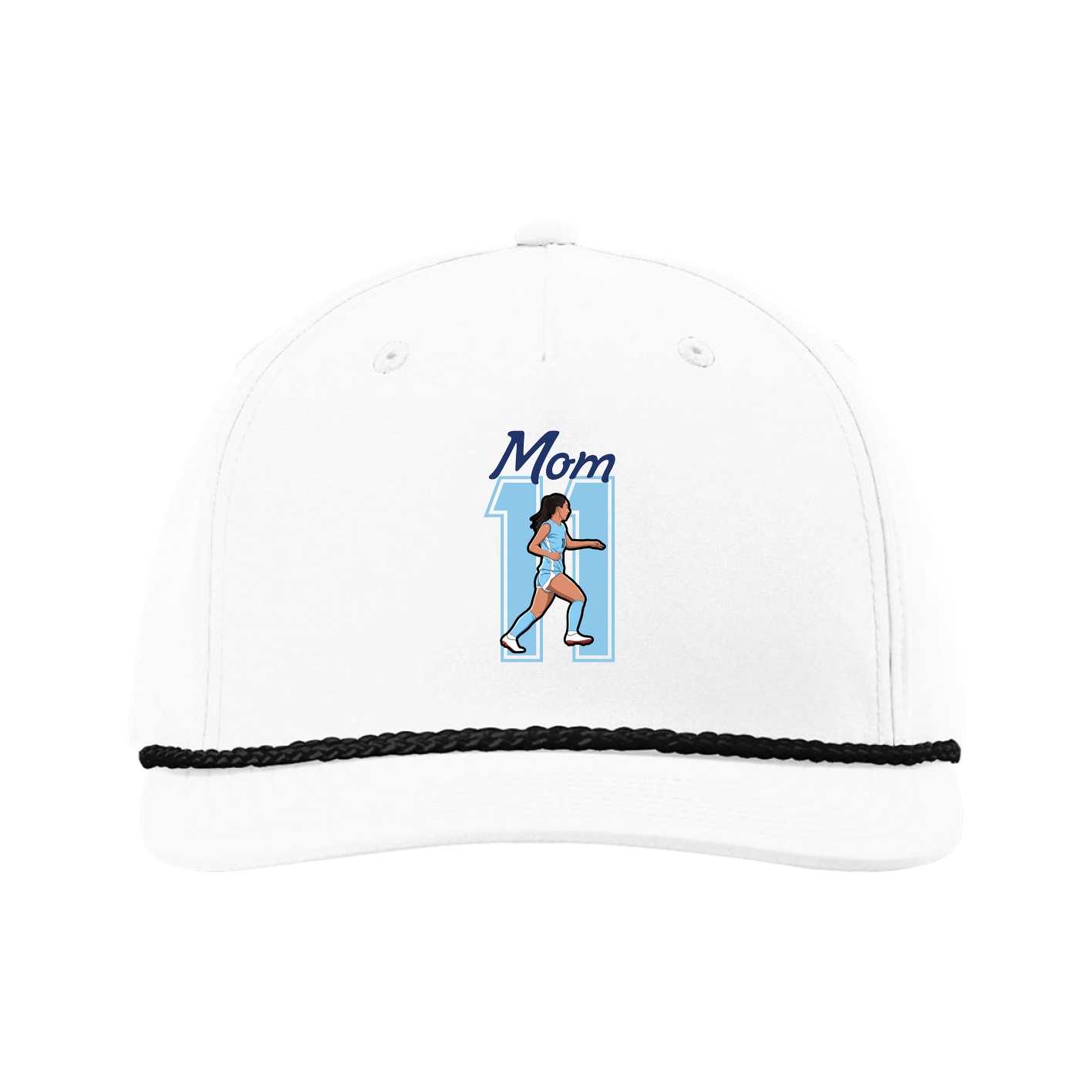 Five-Panel Classic Rope Cap — Mothers Day Shirsey in White