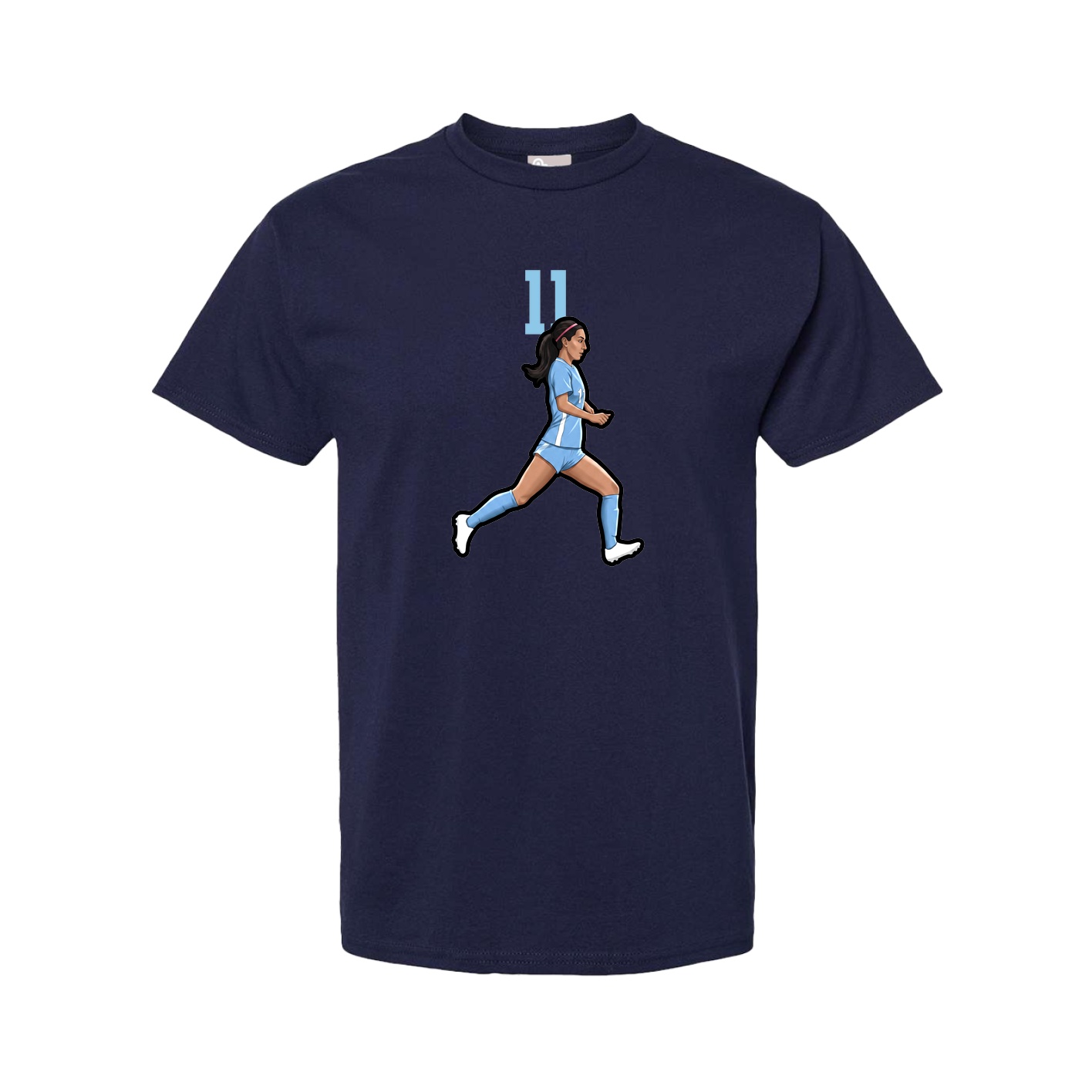 Youth Tee — Number Top in Navy