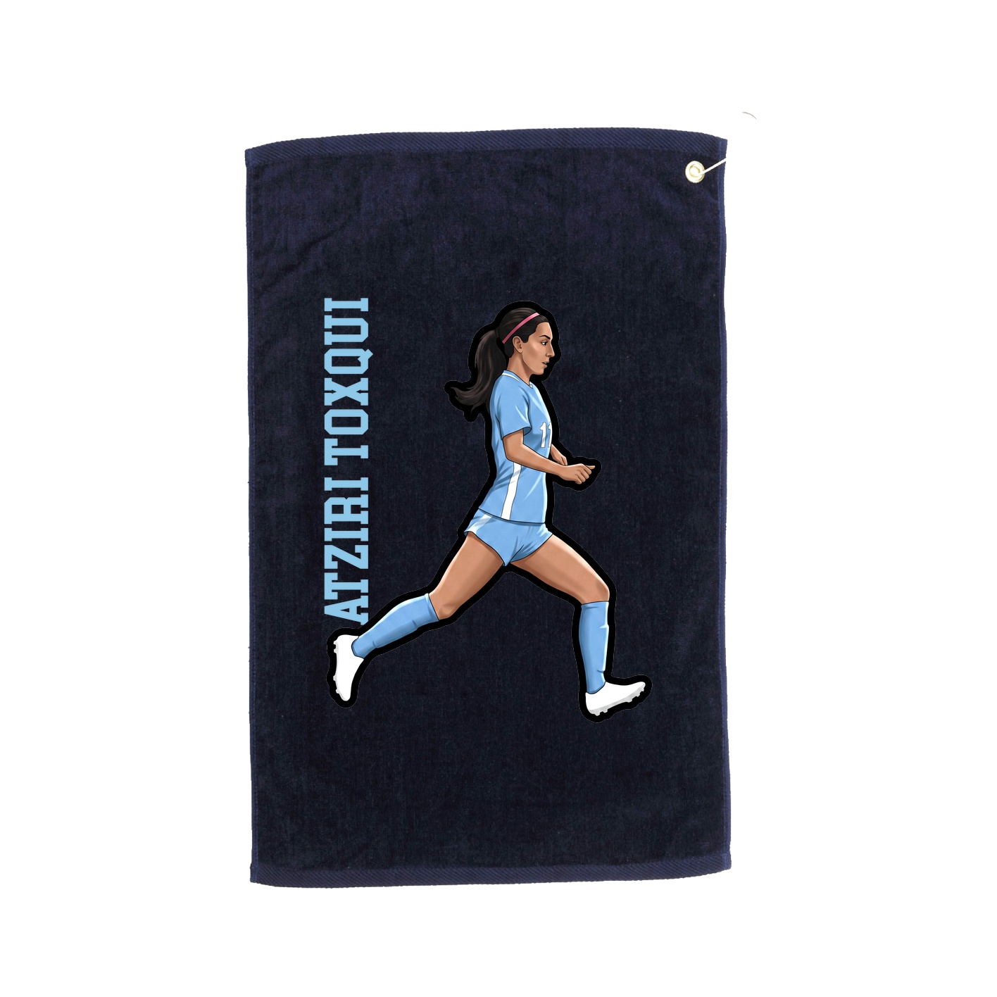 Golf Towel — Name Vertical in Navy