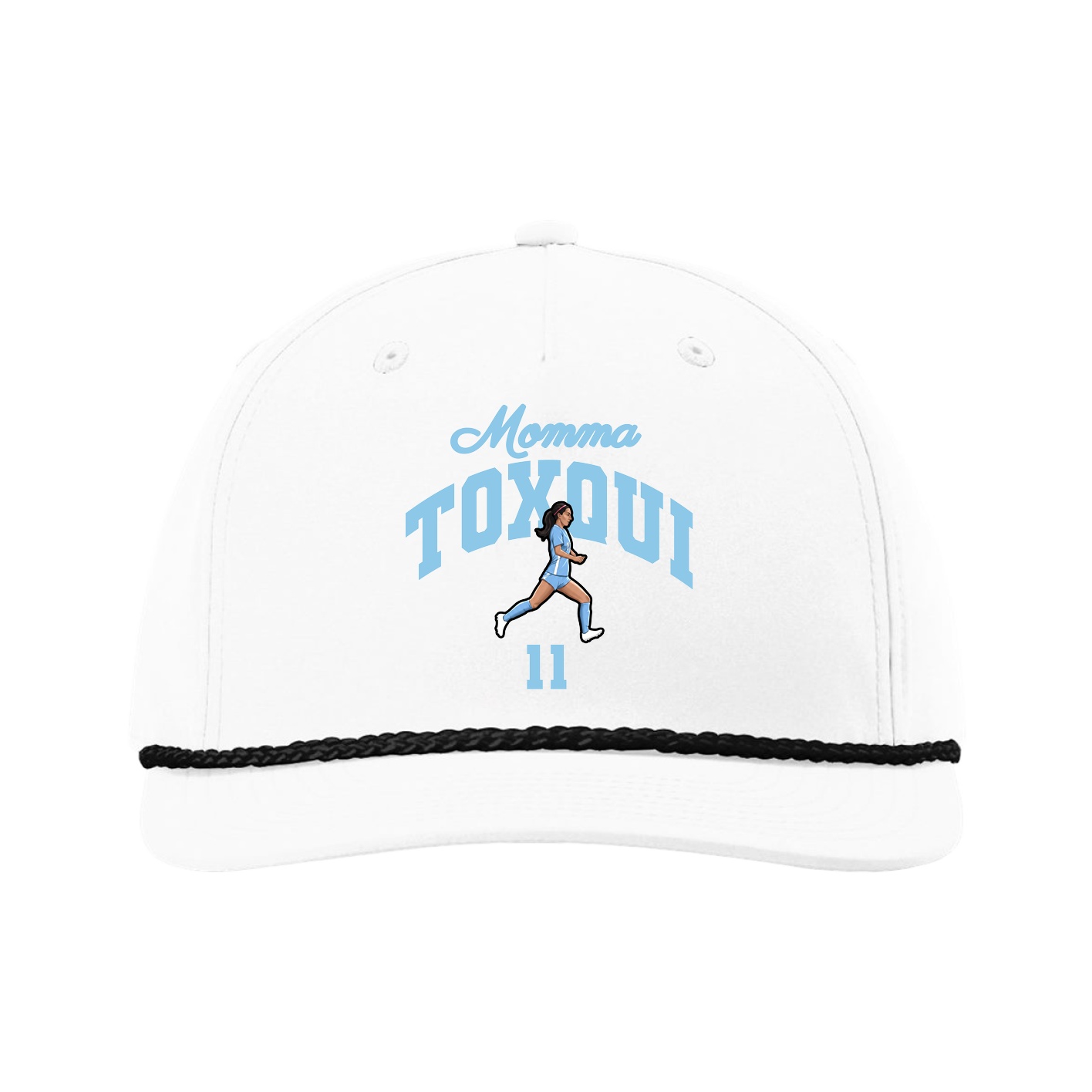 Five-Panel Classic Rope Cap — Mothers Day Arch in White