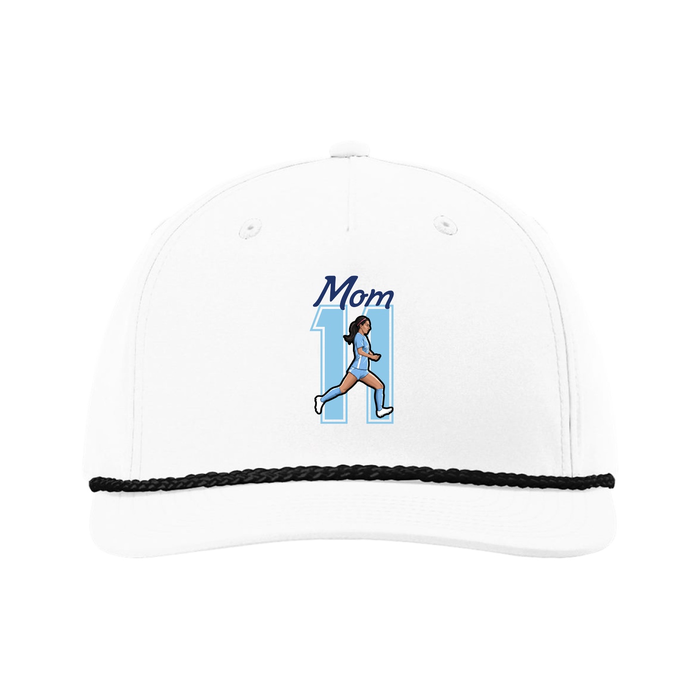 Five-Panel Classic Rope Cap — Mothers Day Shirsey in White