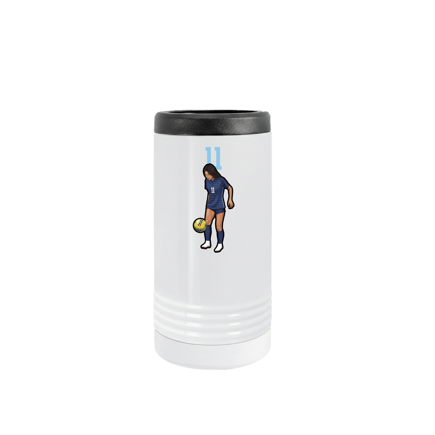 Slim Beverage Holder — Number Top in White