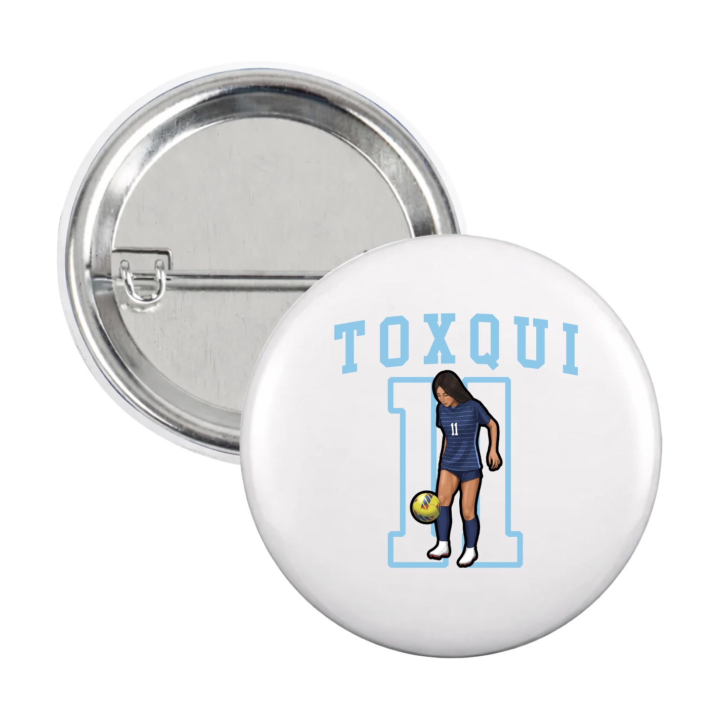 Game Day Button — Shirsey in White