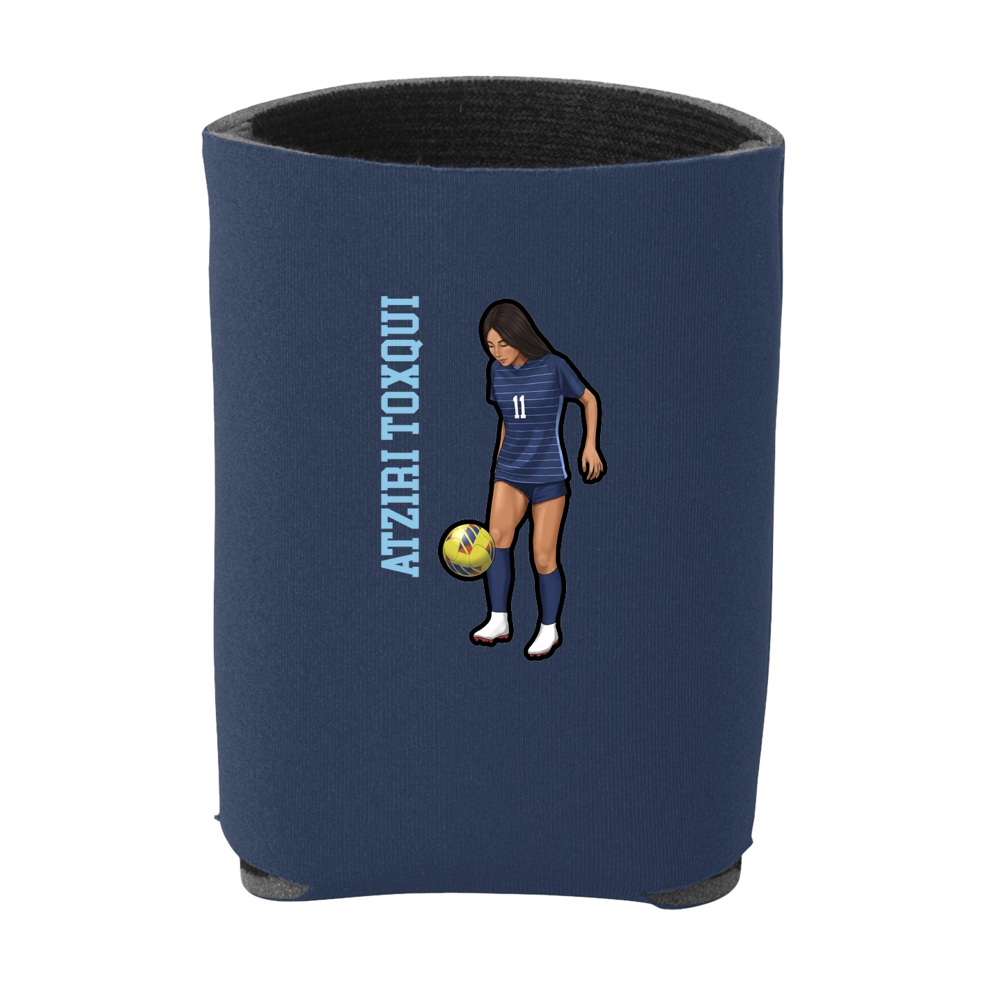 Can Holder — Name Vertical in Navy