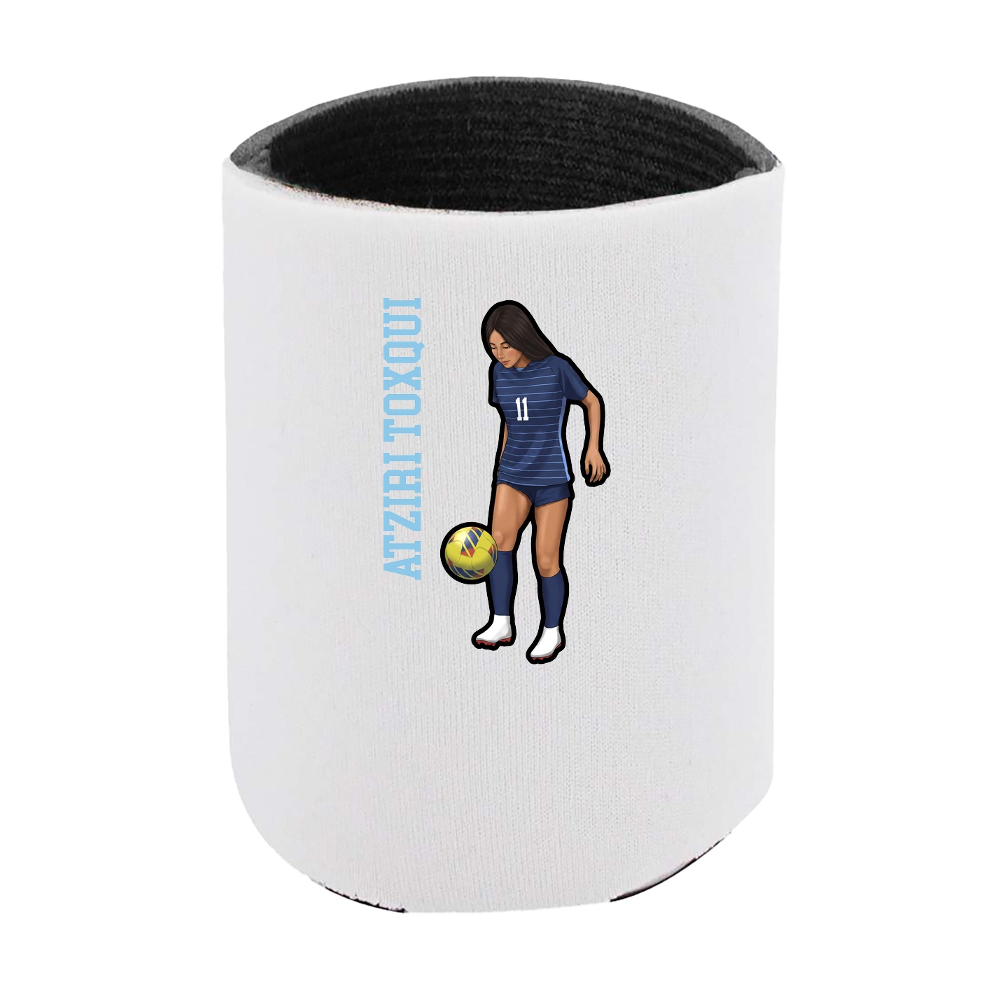Can Holder — Name Vertical in White