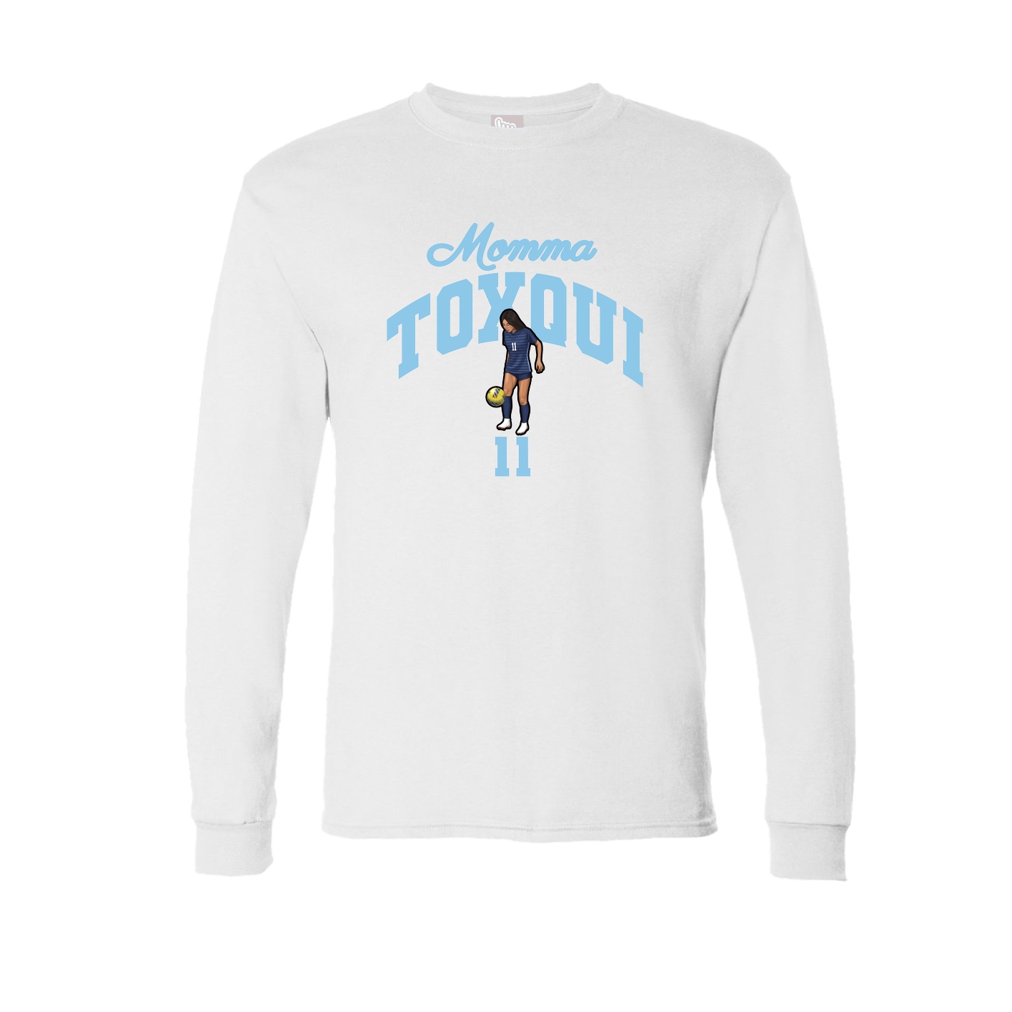 Long Sleeve Tee — Mothers Day Arch in White