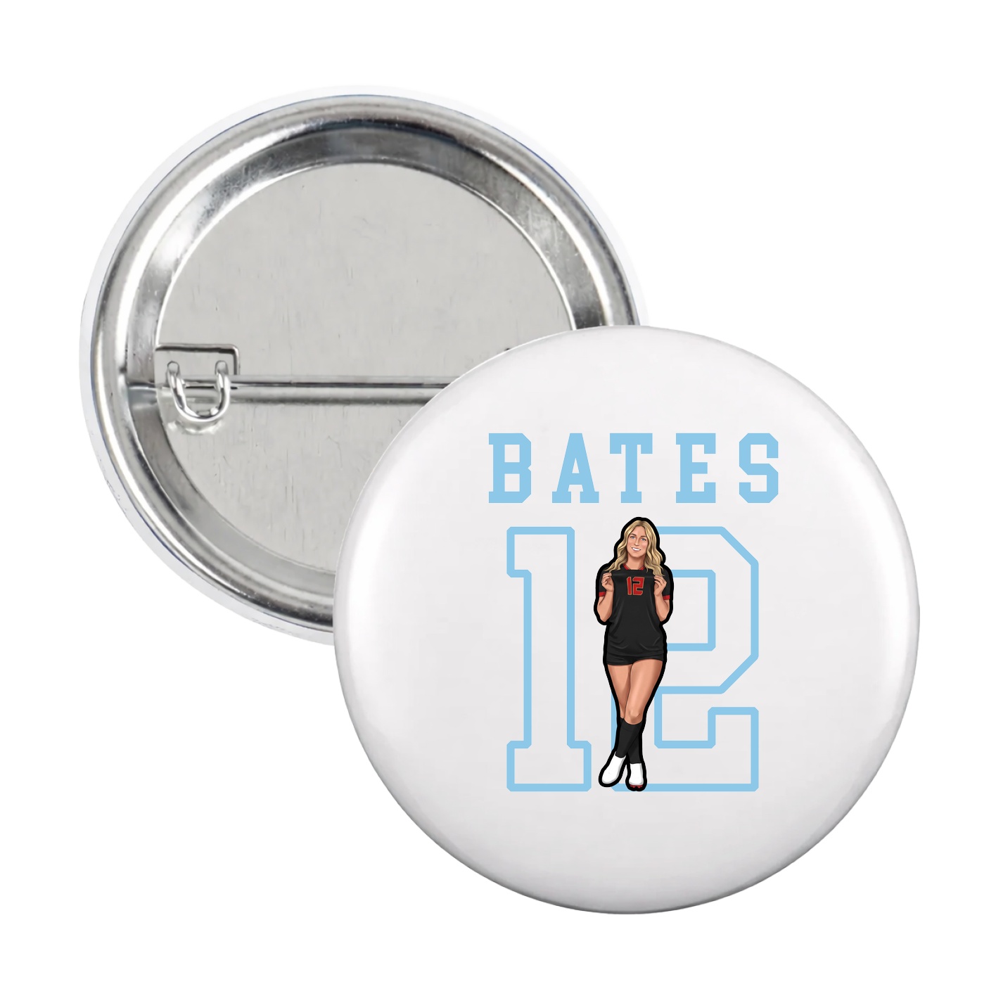 Game Day Button — Shirsey in White