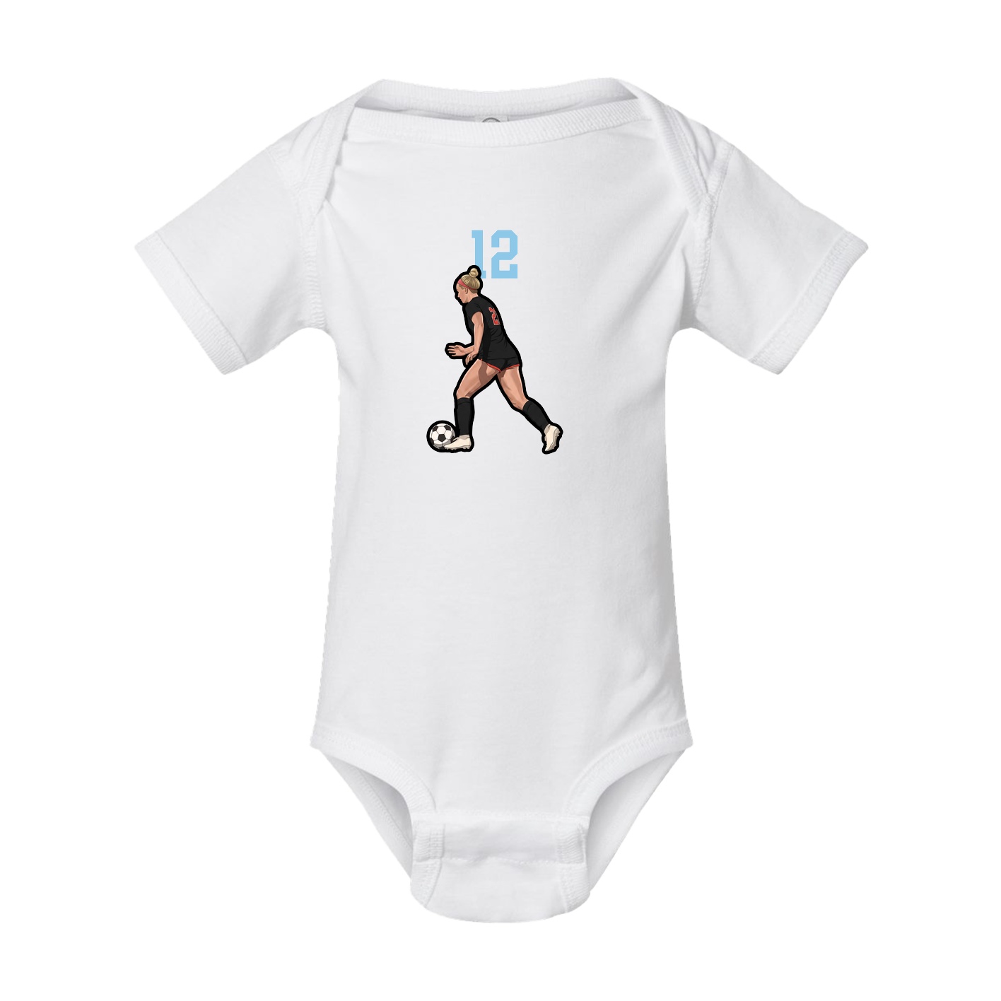 Baby Onesie — Number Top in White