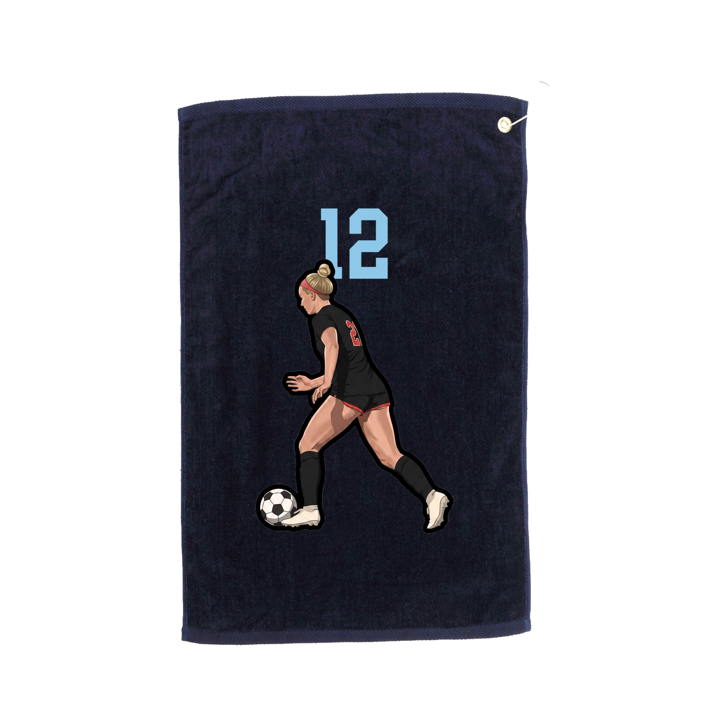 Golf Towel — Number Top in Navy