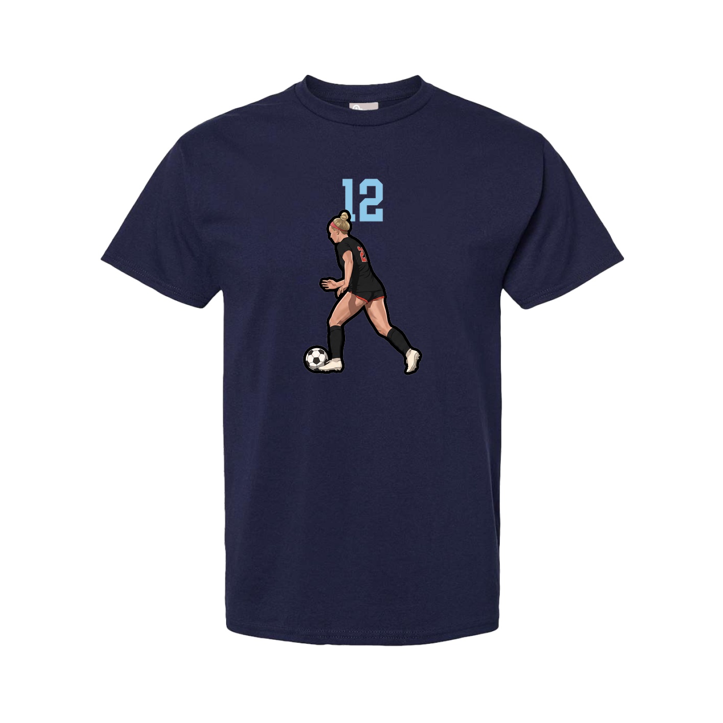 Tee — Number Top in Navy