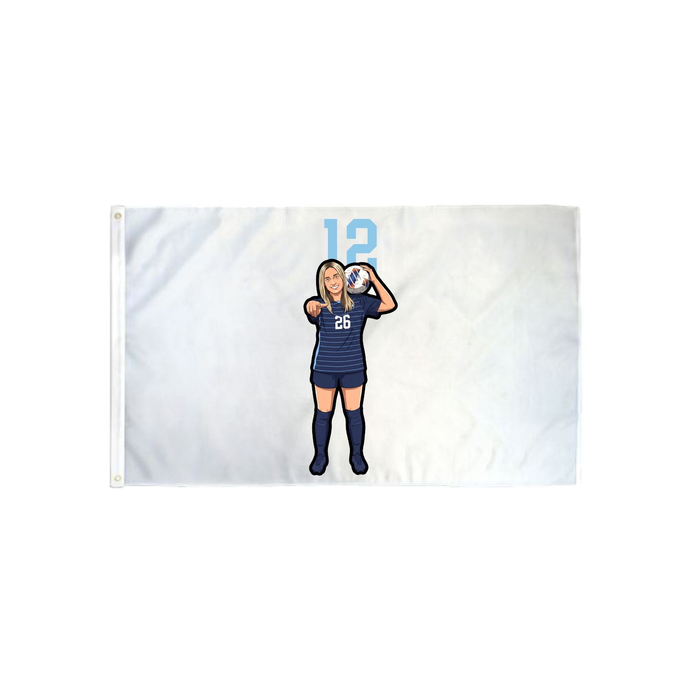 3x5 Flag — Number Top in Classic