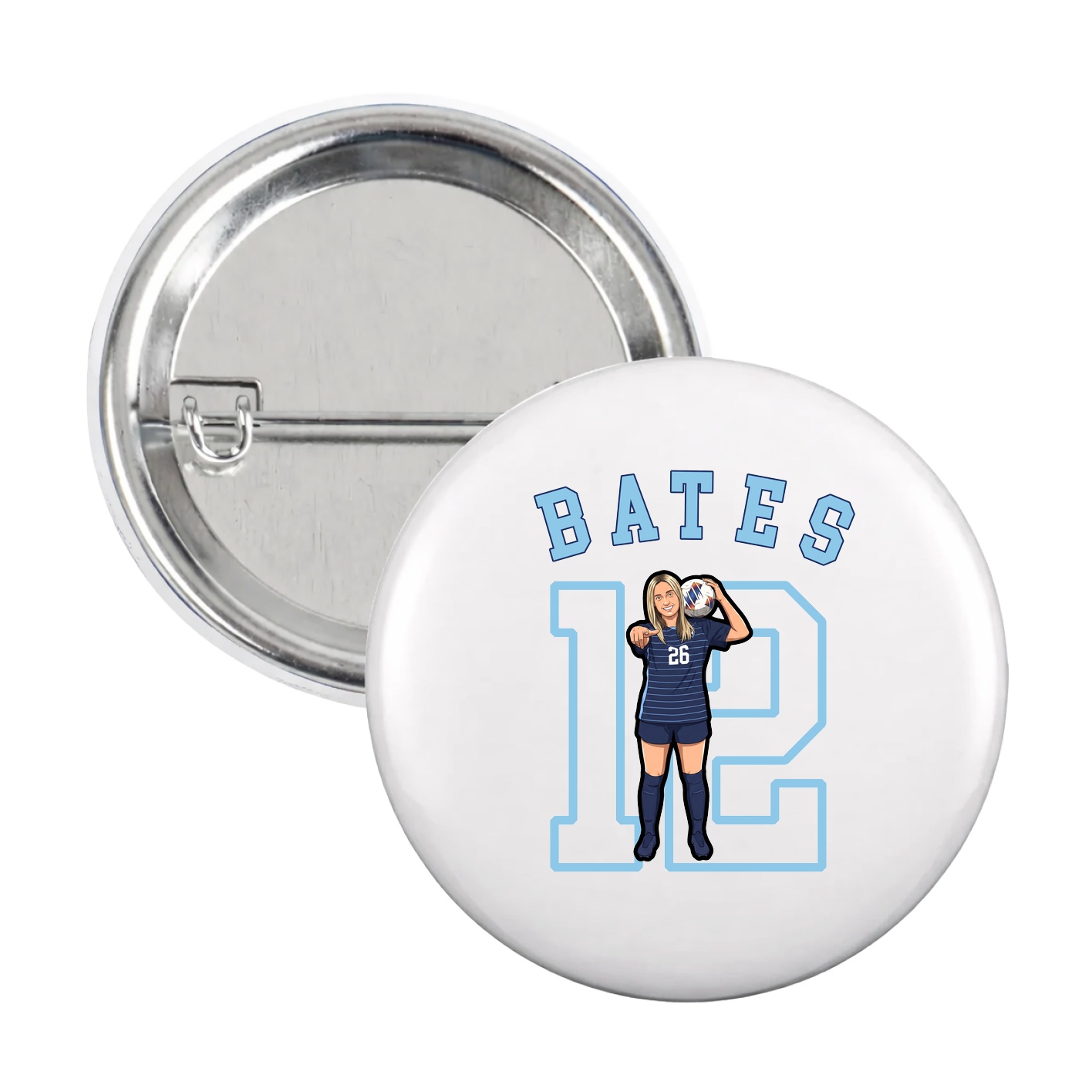 Game Day Button — Shirsey Arch in White