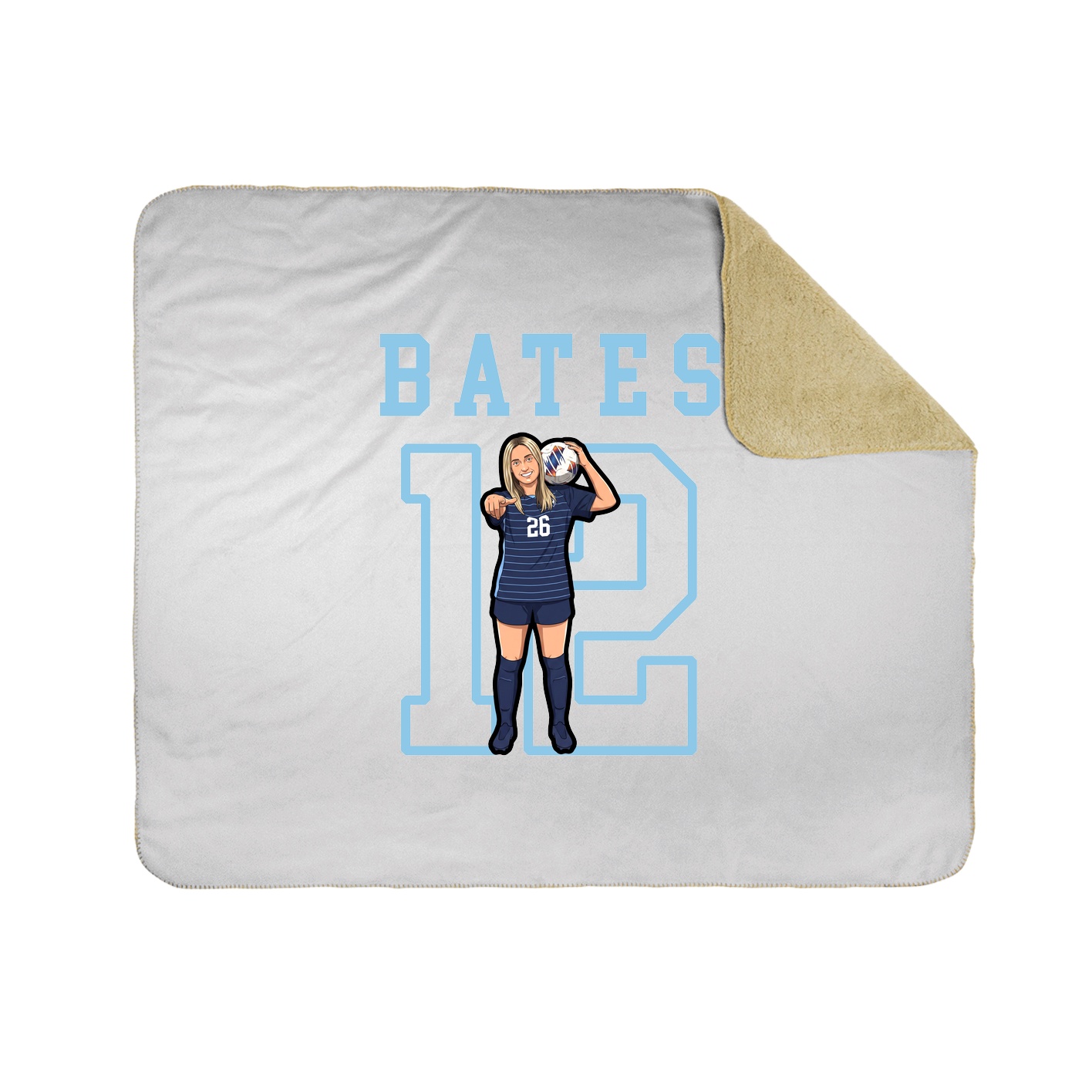 50x60 Sherpa Lined Throw Blanket
