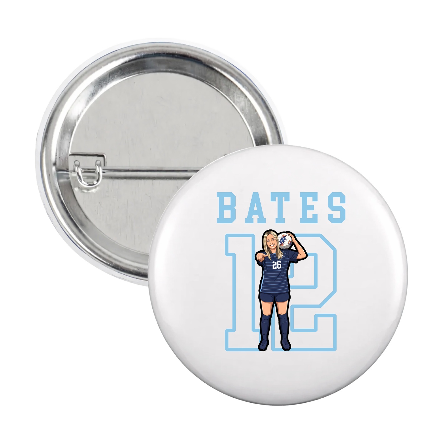 Game Day Button — Shirsey in White