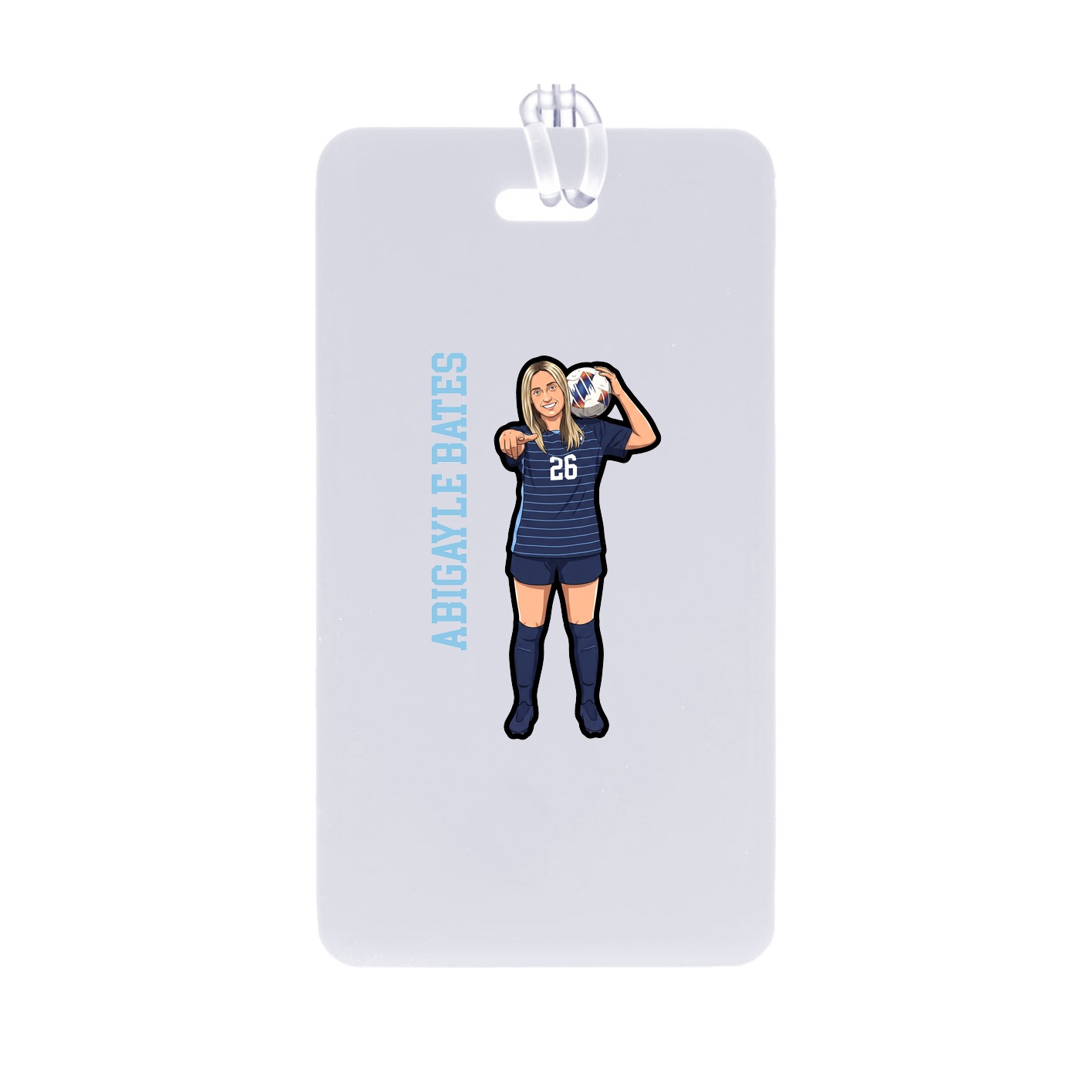 Bag Tag — Name Vertical in Classic