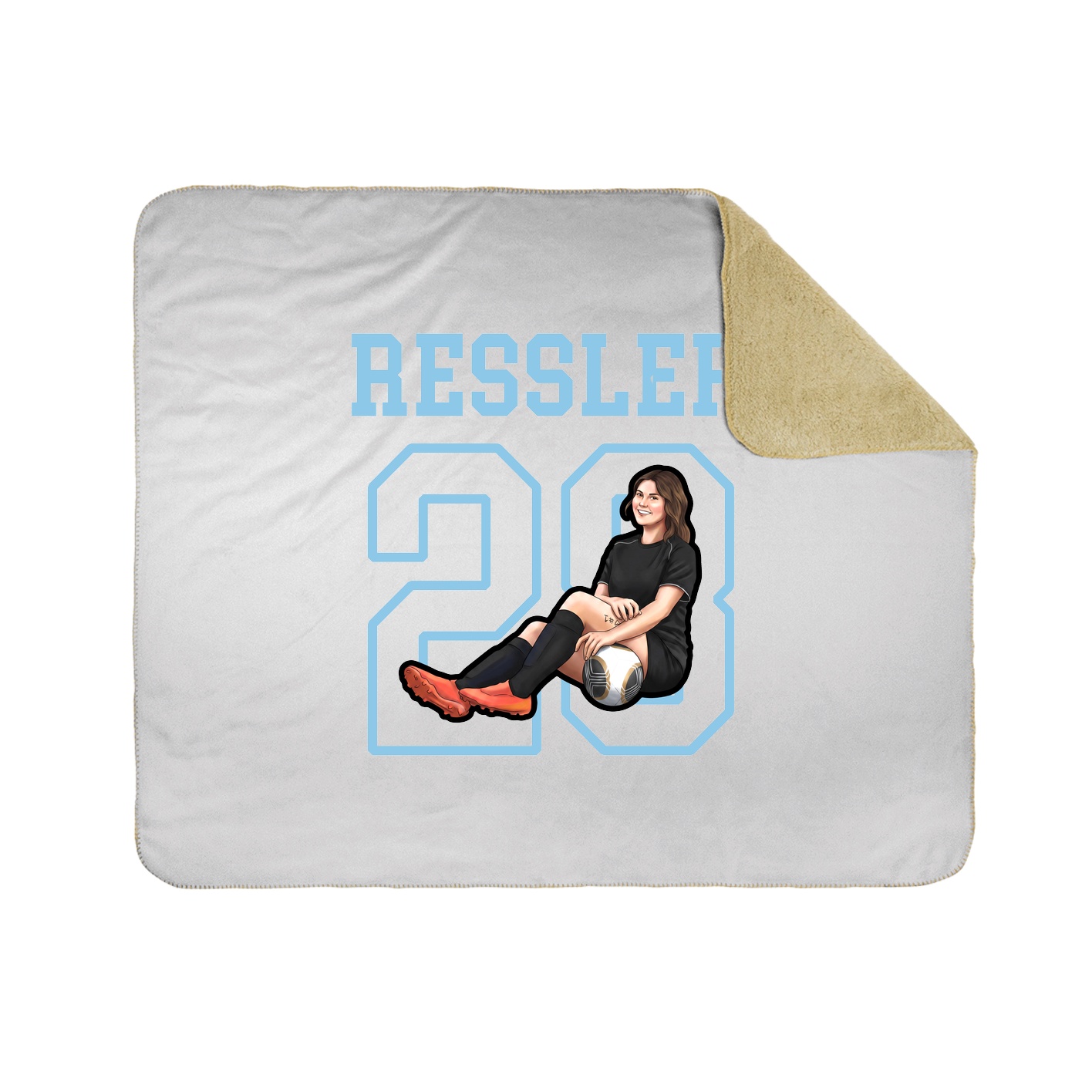 Throw Blanket — Shirsey in White