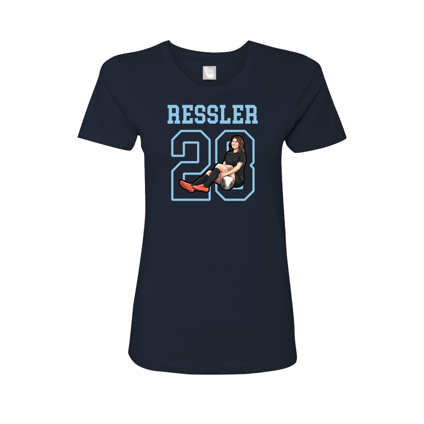 Fitted Women's Tee — Shirsey in Navy