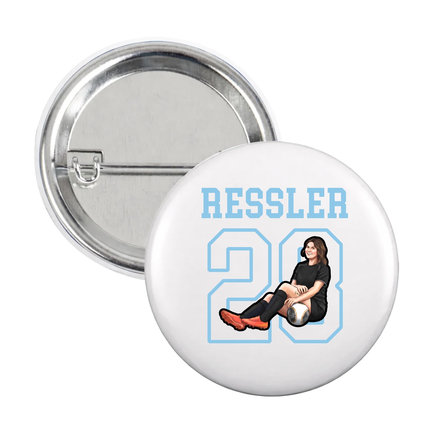 Game Day Button — Shirsey in White