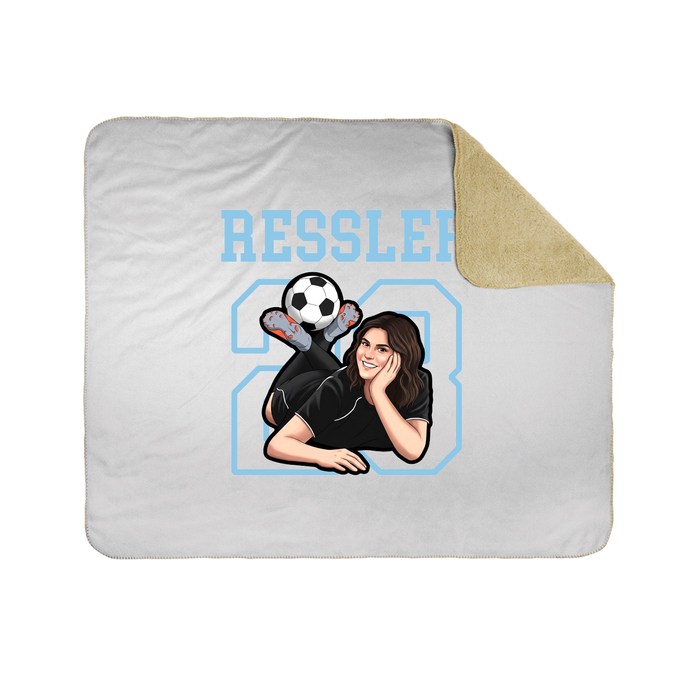 Throw Blanket — Shirsey in White