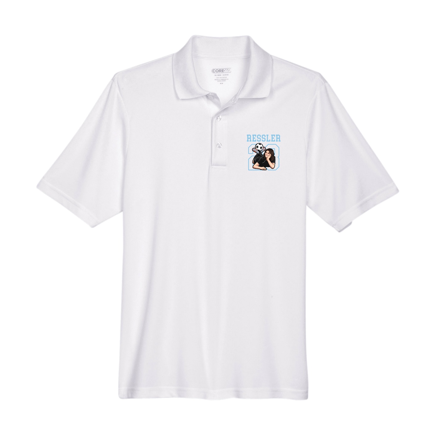 Performance Polo — Shirsey in White