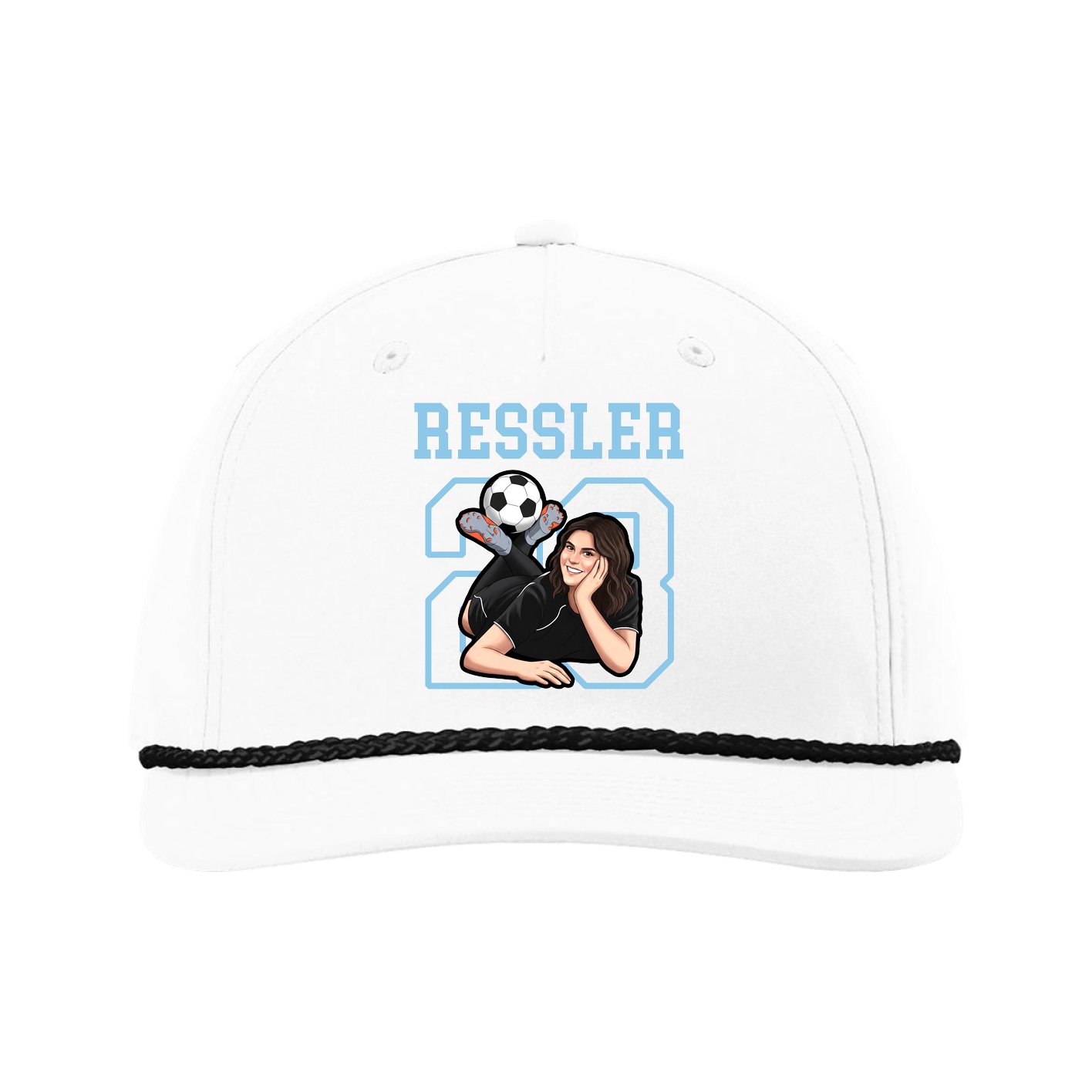 Five-Panel Classic Rope Cap — Shirsey in White