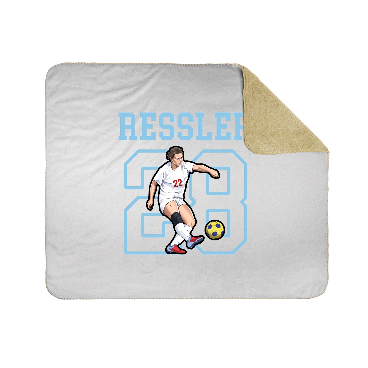 Throw Blanket — Shirsey in White