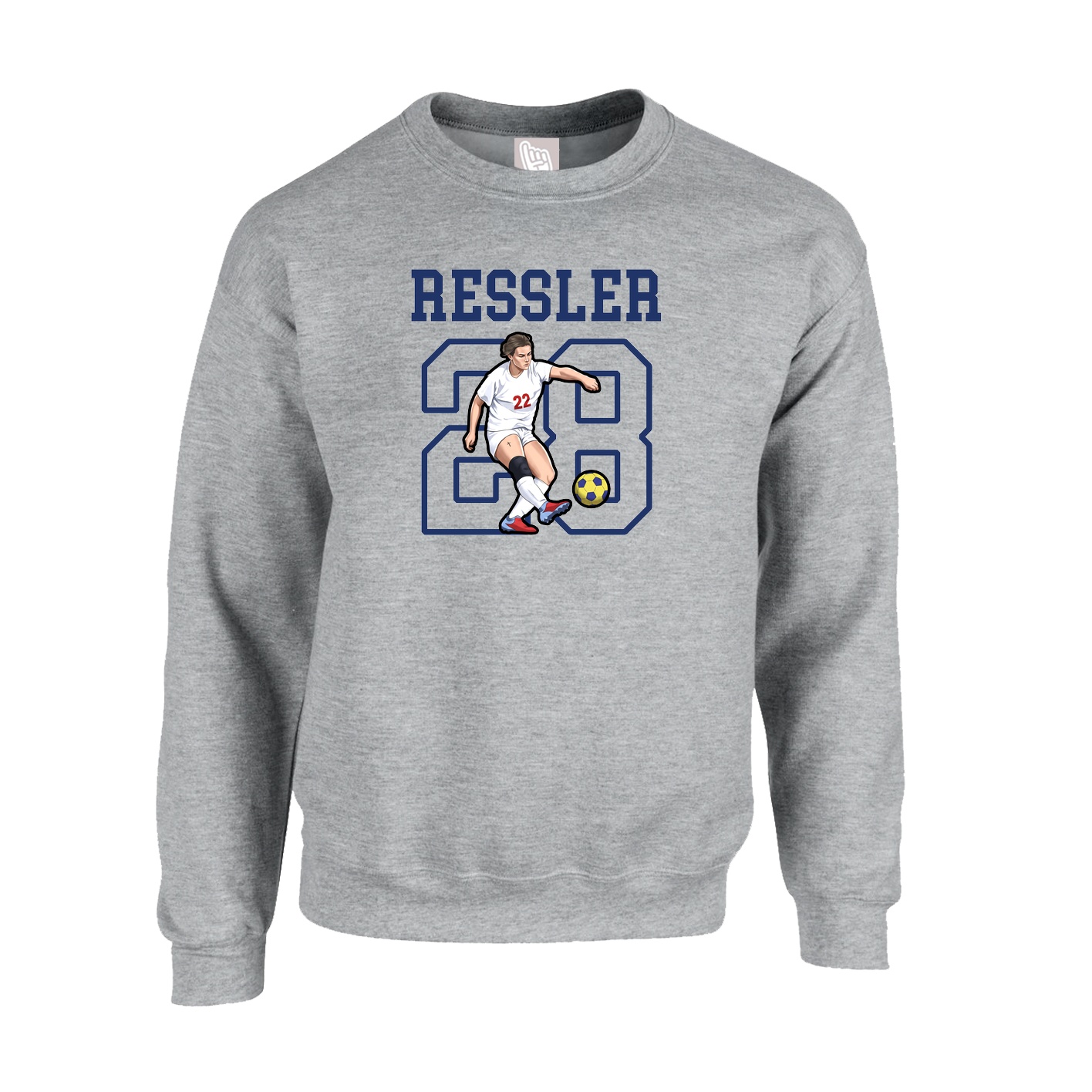 Fleece Crew — Shirsey in Grey