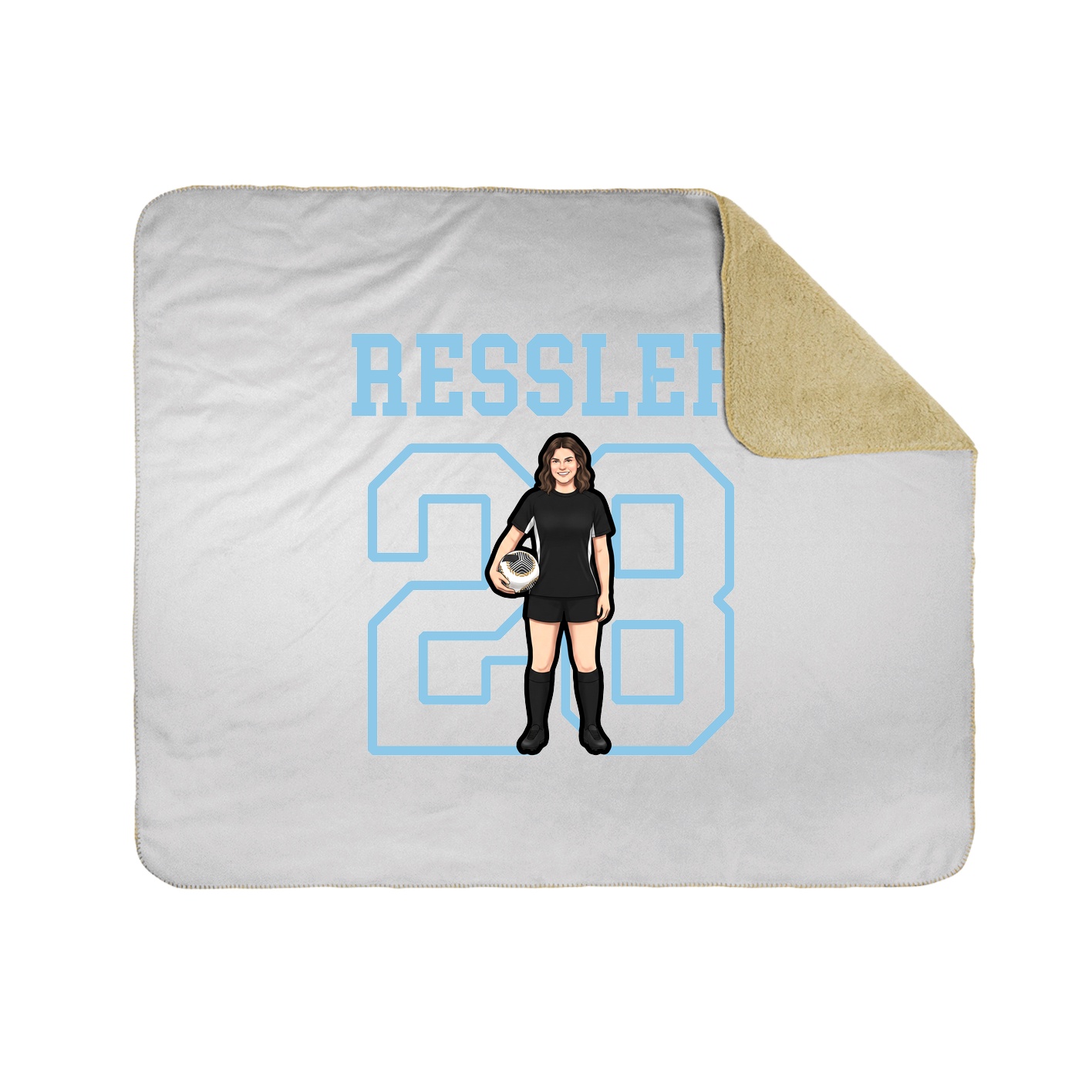 Throw Blanket — Shirsey in White