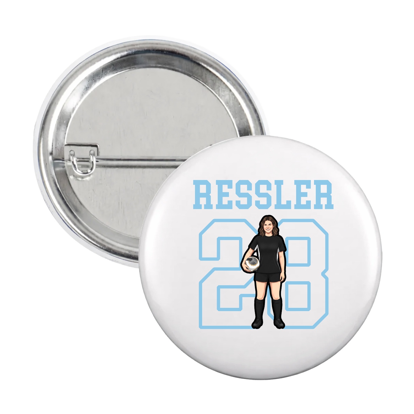 Game Day Button — Shirsey in White