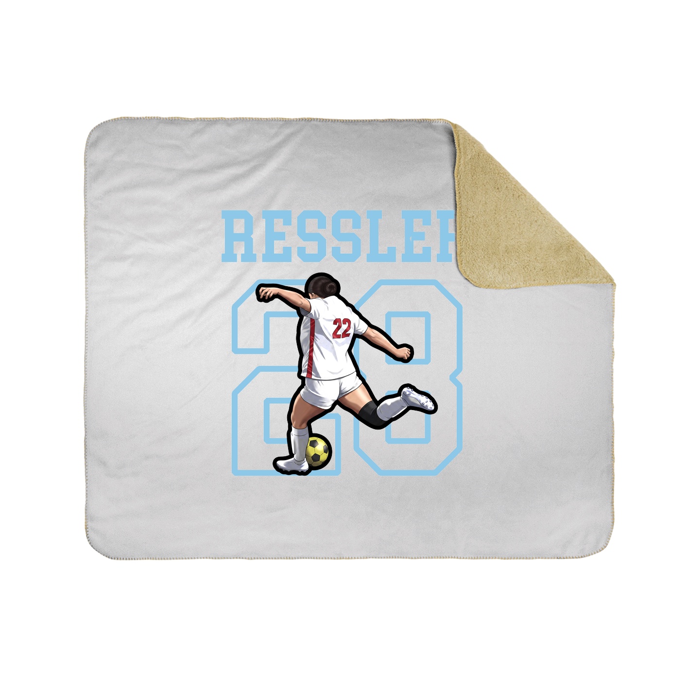 Throw Blanket — Shirsey in White