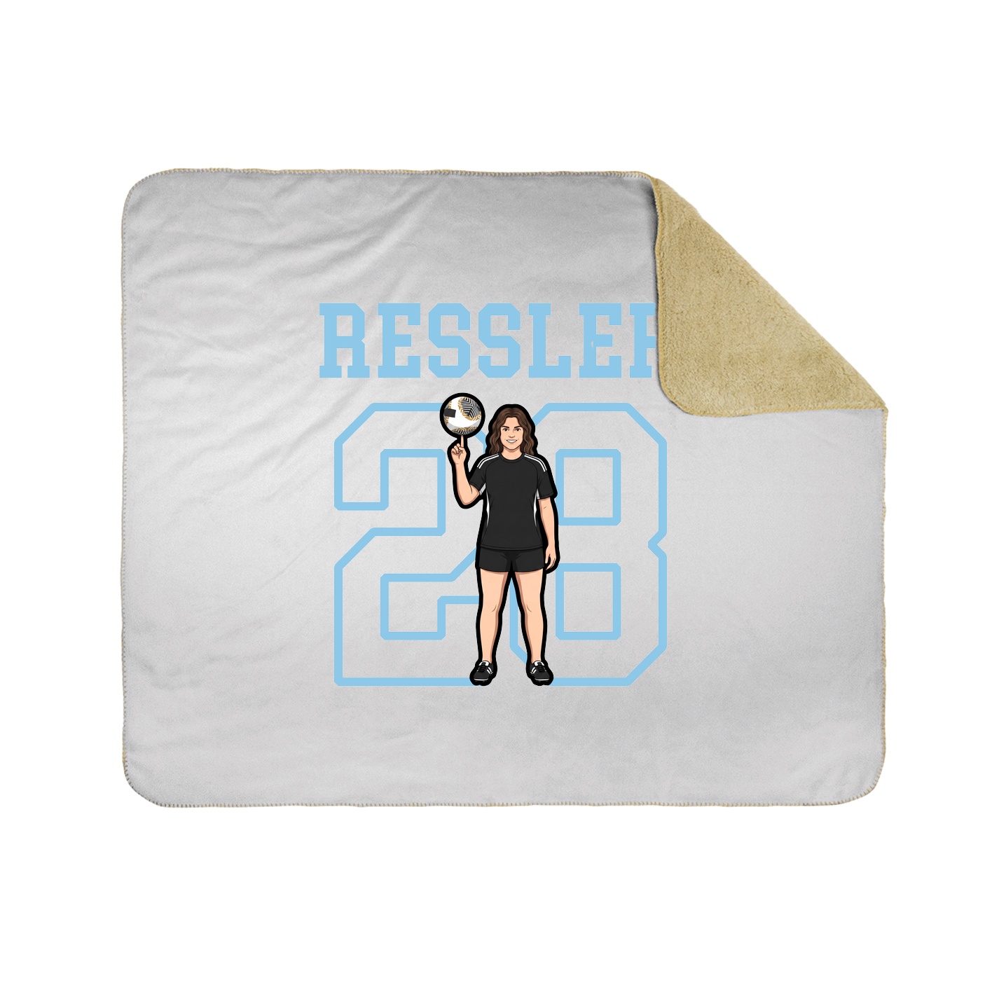 Throw Blanket — Shirsey in White