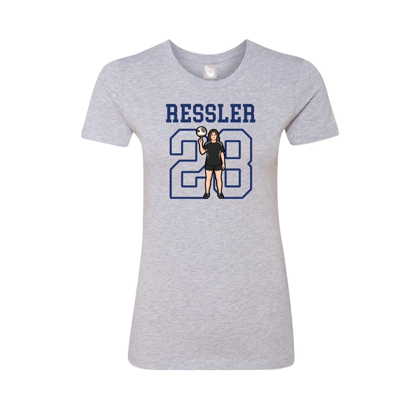 Fitted Women's Tee — Shirsey in Grey