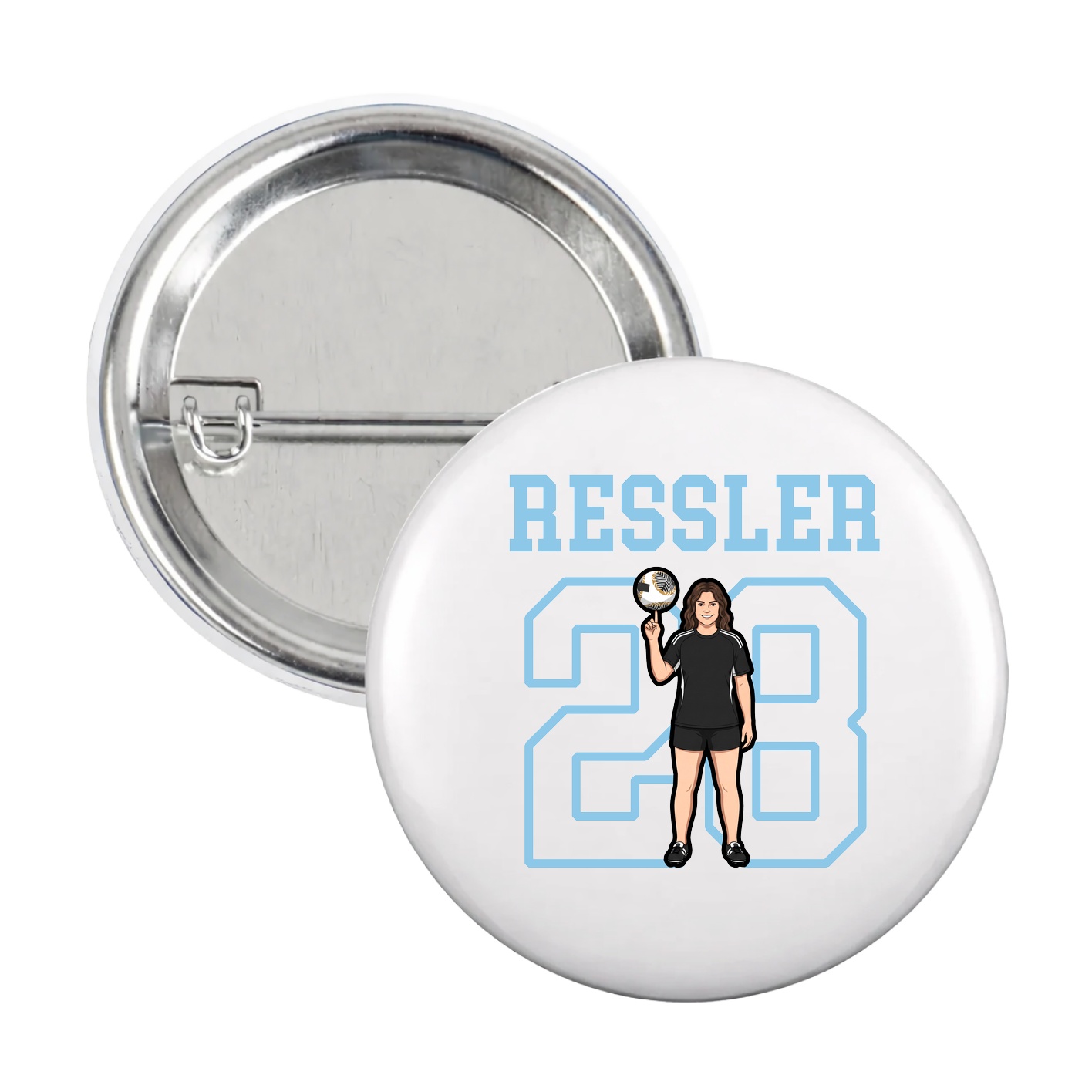 Game Day Button — Shirsey in White