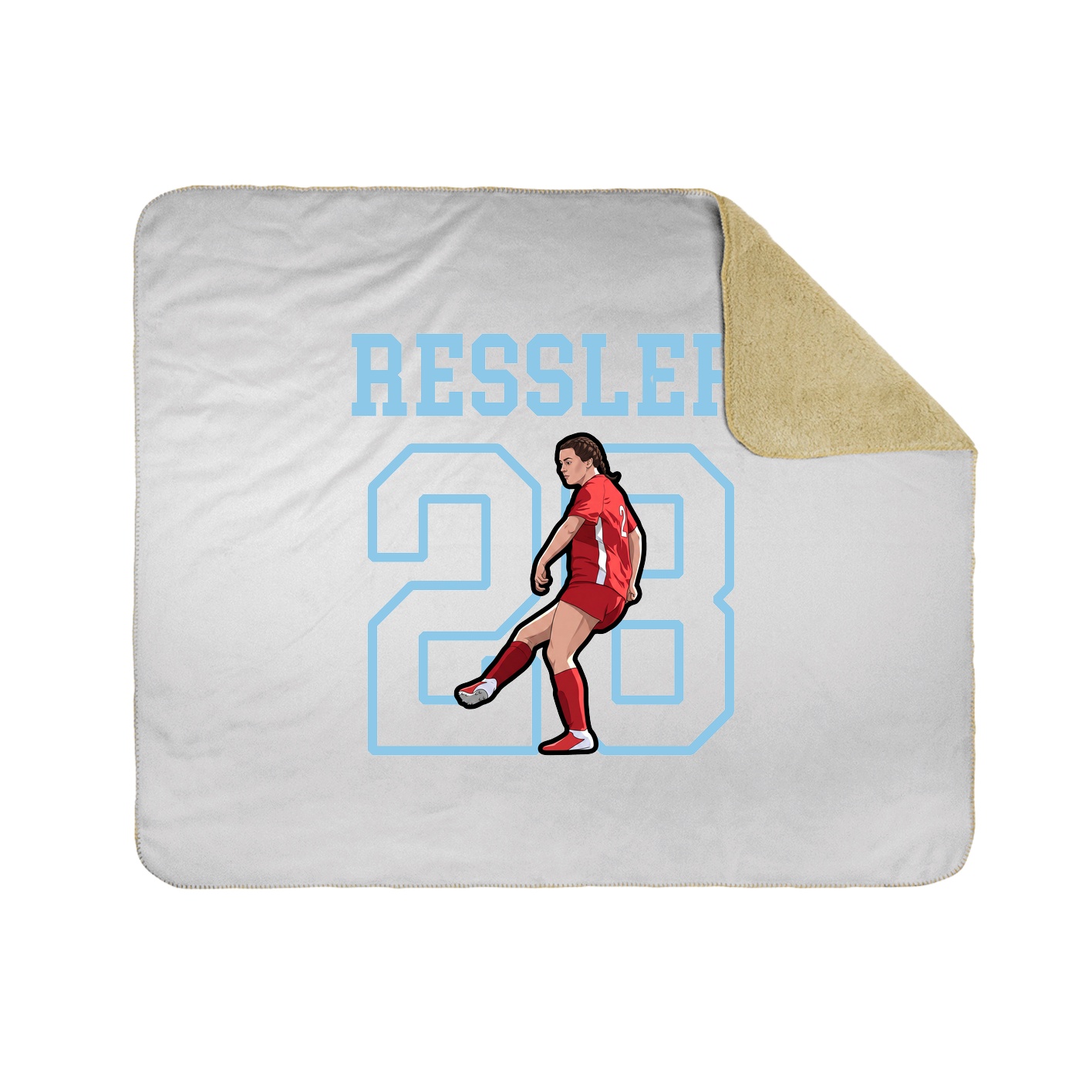 Throw Blanket — Shirsey in White