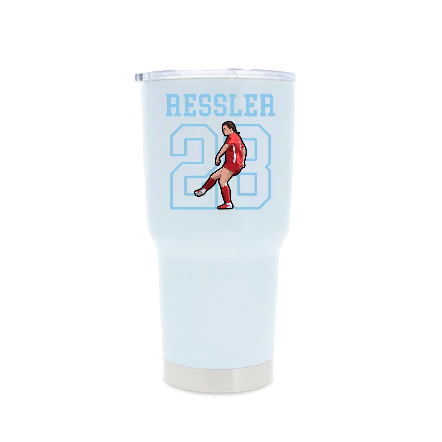 30oz Stainless Steel Tumbler — Shirsey in White